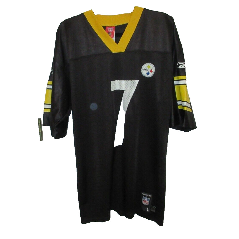Pittsburgh Steelers Jersey #7 Men's Size LARGE Reebok On Field B. Roethlisberger